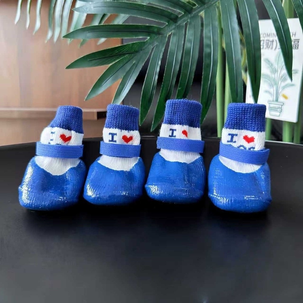 Dog Booties Paw Protector - 4 pieces/set Waterproof Pet Socks Booties