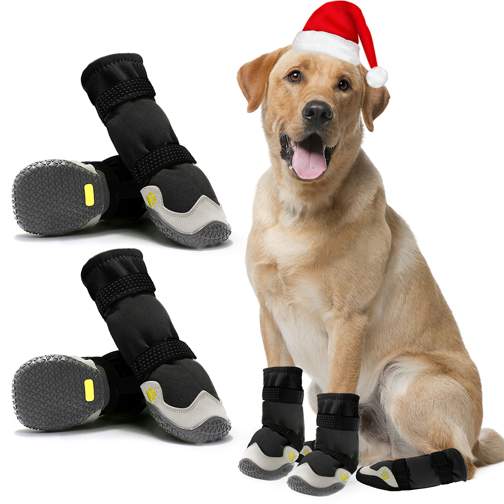 Dog Booties Paw Protector - Dog Boots for Large Dogs Waterproof