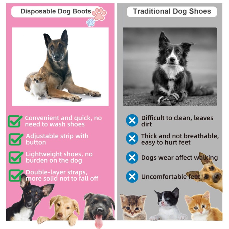【CHRISTMAS 】Pet Disposable Sho – Dog Booties Paw Protector recenzja i cena