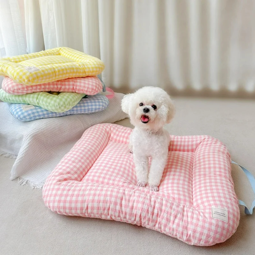 Cute Plaid Dog Cat Cushion  Ch – Calming Dog Bed recenzja i cena