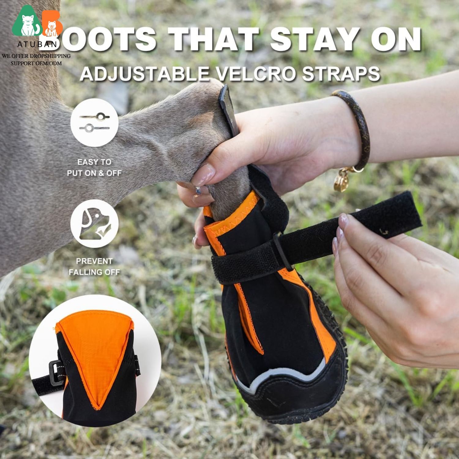 ATUBAN Dog Shoes for Dogs,Wate – Dog Booties Paw Protector recenzja i cena