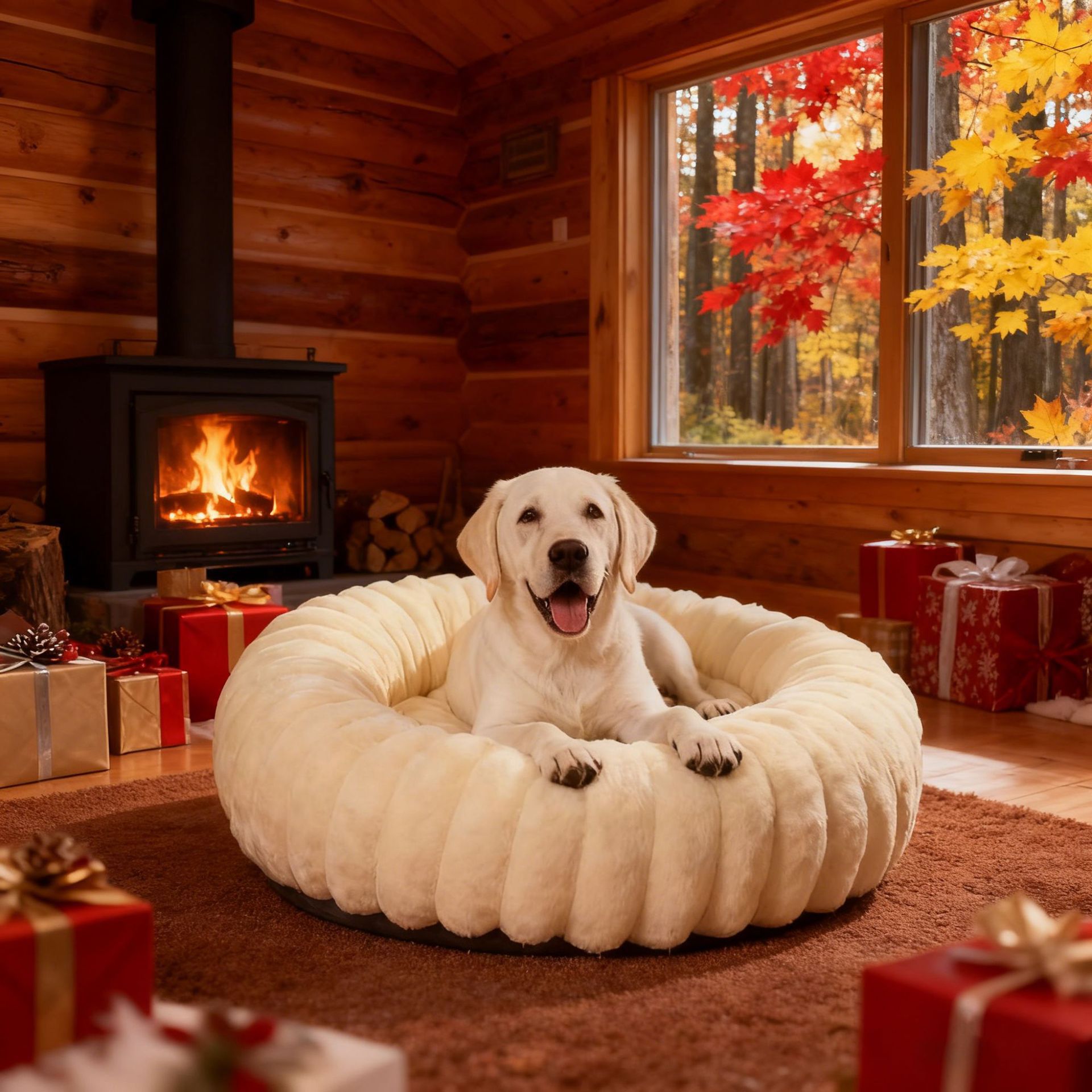 Indoor Cat Bed with Corduroy R – Calming Dog Bed recenzja i cena