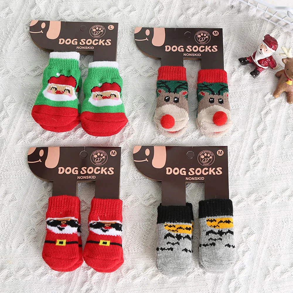 4pcs Christmas Winter Pet Dog  – Dog Booties Paw Protector recenzja i cena
