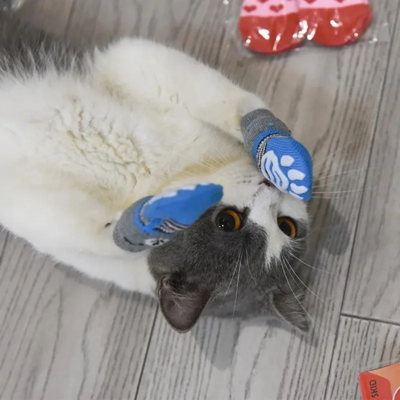 4Pcs Winter Pet Dog Socks Anti – Dog Booties Paw Protector recenzja i cena