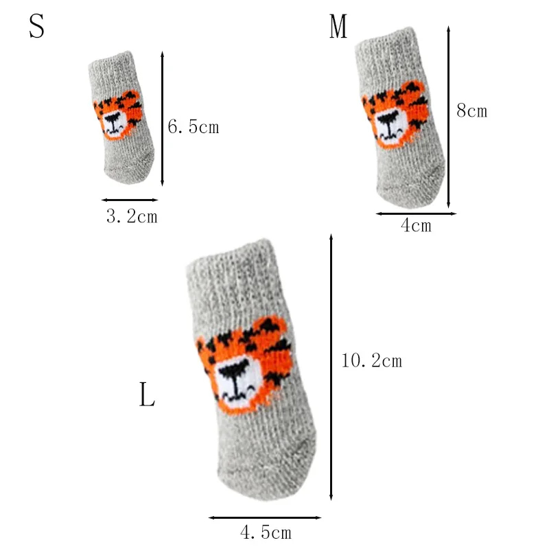 4Pcs Winter Pet Dog Socks Anti – Dog Booties Paw Protector recenzja i cena
