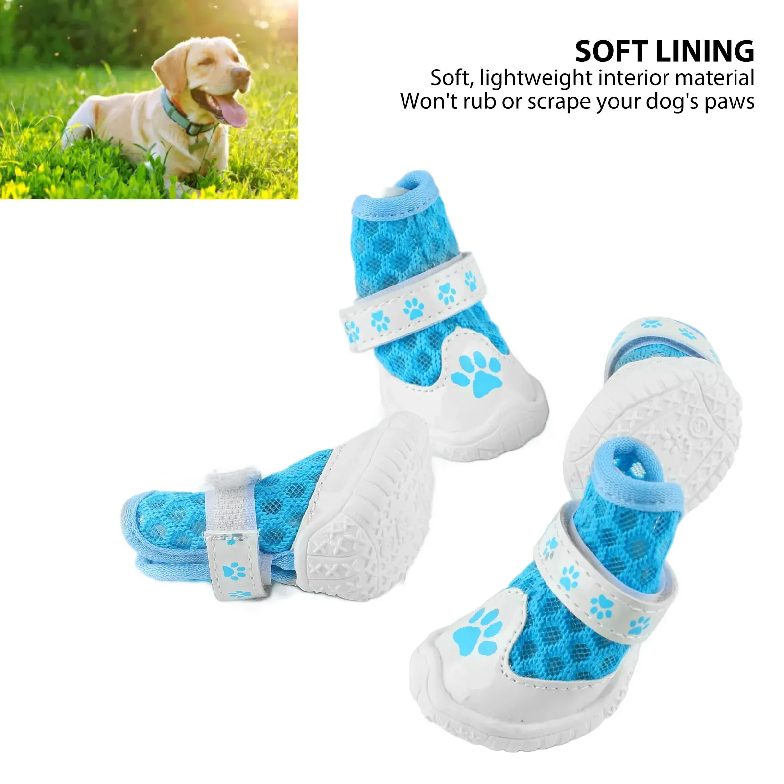 4pcs Dog Booties Spring Summer – Dog Booties Paw Protector recenzja i cena