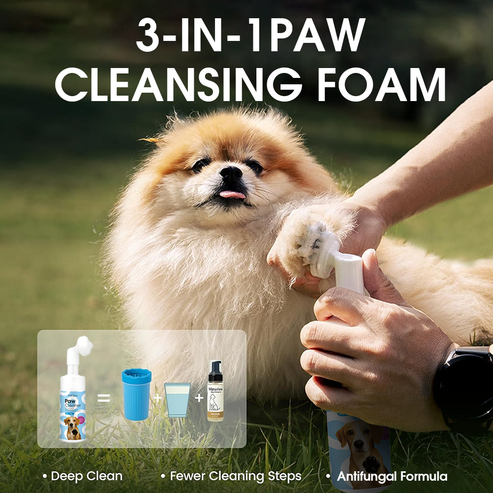 No-Rinse Pet Paw Cleaning Foam – Dog Paw Cleaner recenzja i cena