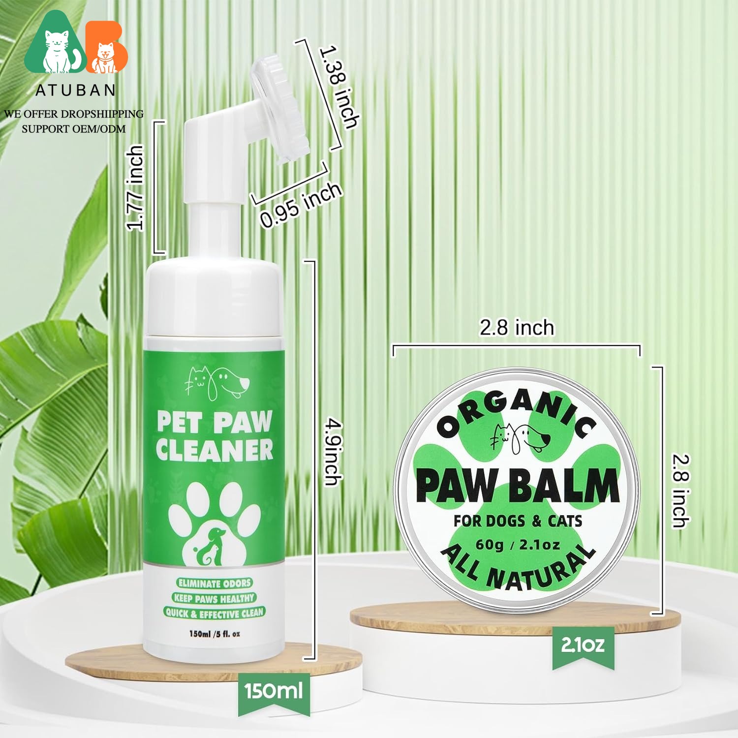 Dog Paw Care Kit,No-Rinse Foam – Dog Paw Cleaner recenzja i cena