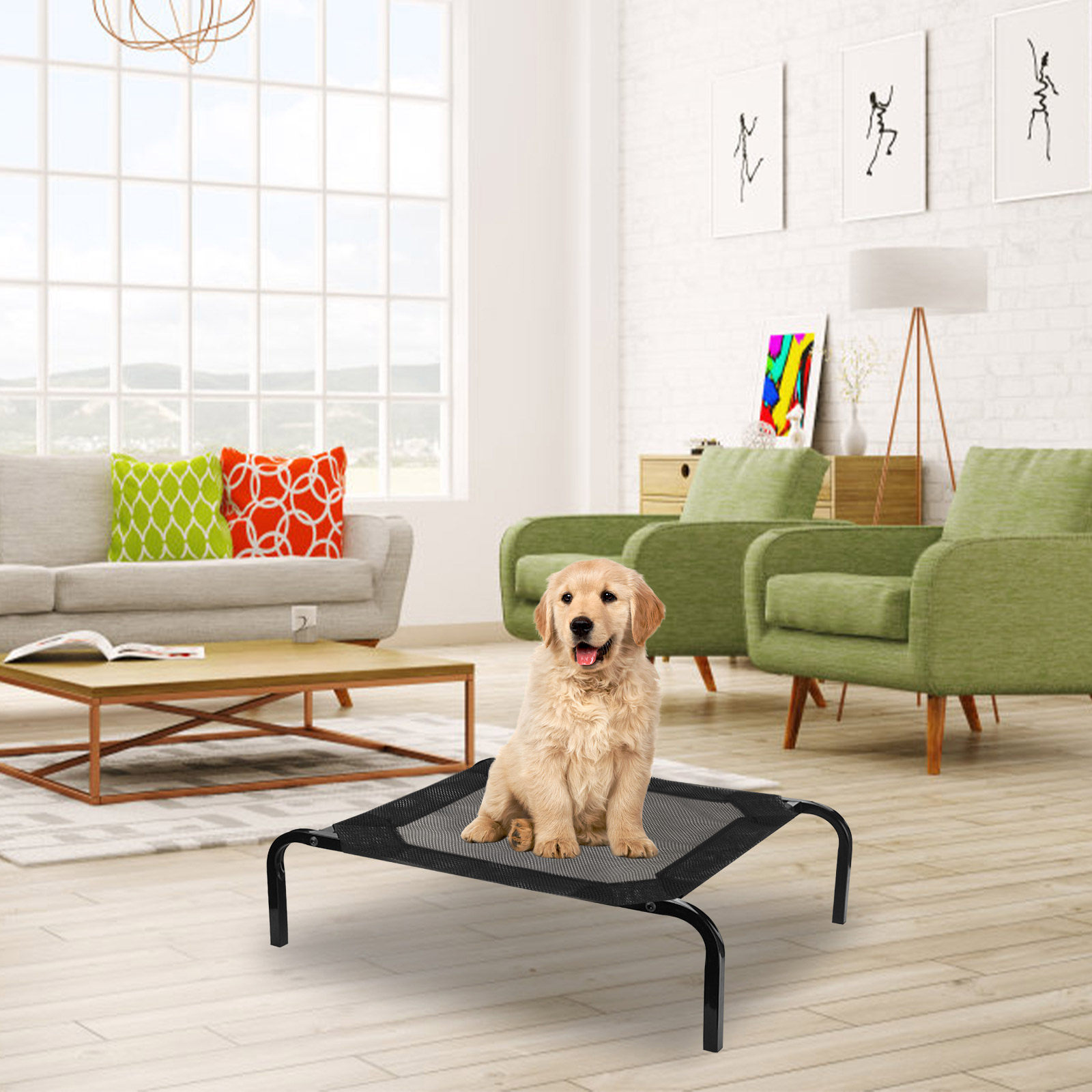 Dog Bed Mesh Cover Elevated Pe – Calming Dog Bed recenzja i cena