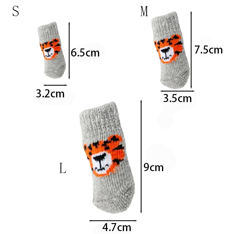 4Pcs Winter Pet Dog Socks Anti – Dog Booties Paw Protector recenzja i cena